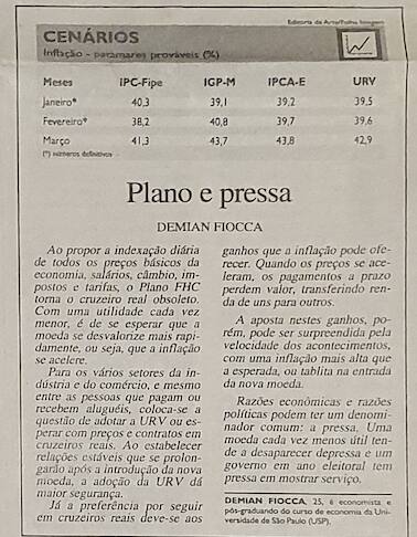 Coluna Cenários Folha de SP_Plano e Pressa